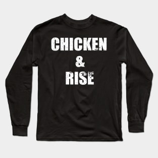 Chicken And Rice Funny Apparel Vintage Long Sleeve T-Shirt